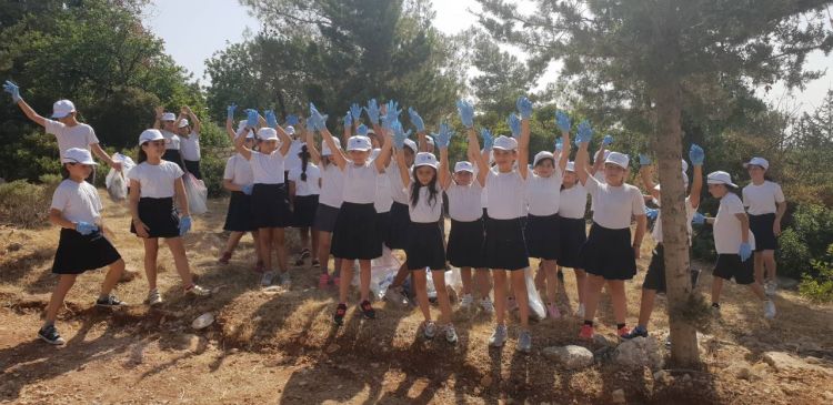 I clean cycling and hiking spots! I actively participate! Primary School of Pano Polemidia-Karmiotissa
