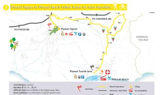 Pissouri Square to Beach Yellow via Ayios Mavrikios