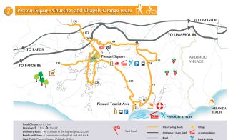 Pissouri Square Churches and Chapels orange route