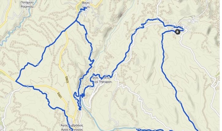 Route 2 - E-MTB  Lofou - Ayios Therapon - Ayios Amvrosios - Kivides - Lofou