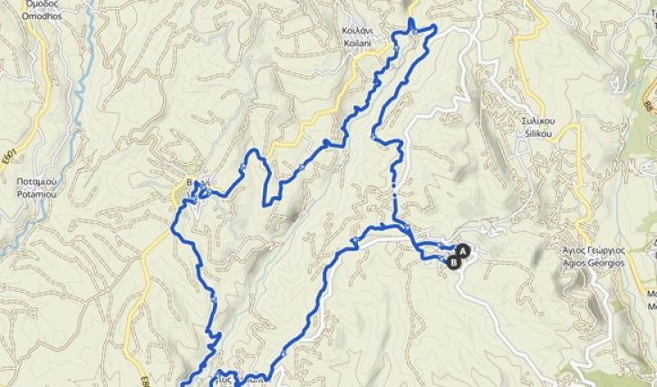 Route 3 - E-MTB Lofou - Ayios Therapon - Vouni - Lofou