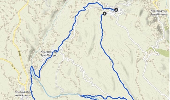 Route 9 -  Gravel (short) - Lofou - Ayios Therapon - Ayios Amvrosios - Kivides – Lofou 