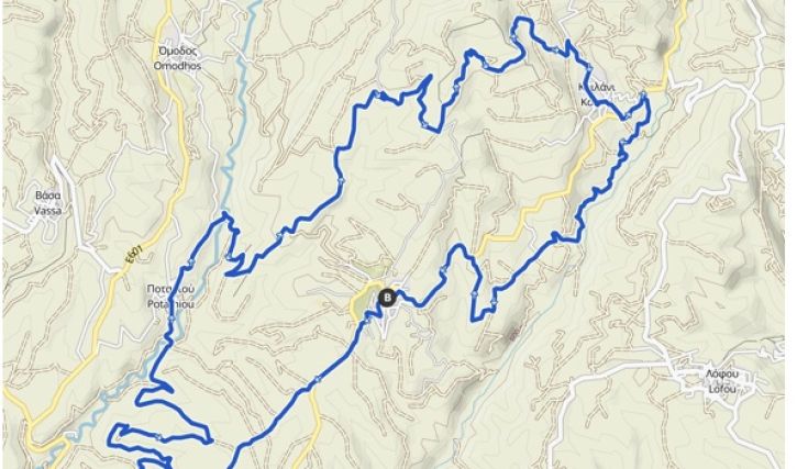 Route 10 -  MTB (Average) - Vouni - Potamiou - Koilani – Vouni 