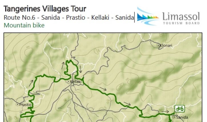 Tangerine Villages Tour Route No.6 - Sanida - Prastio - Kellaki - Sanida