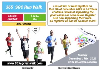 Lets run or walk together on the 17/12/2023 at 10:30 a.m at Molos Limassol 