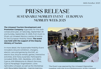 PRESS RELEASE SUSTAINABLE MOBILITY EVENT 2025